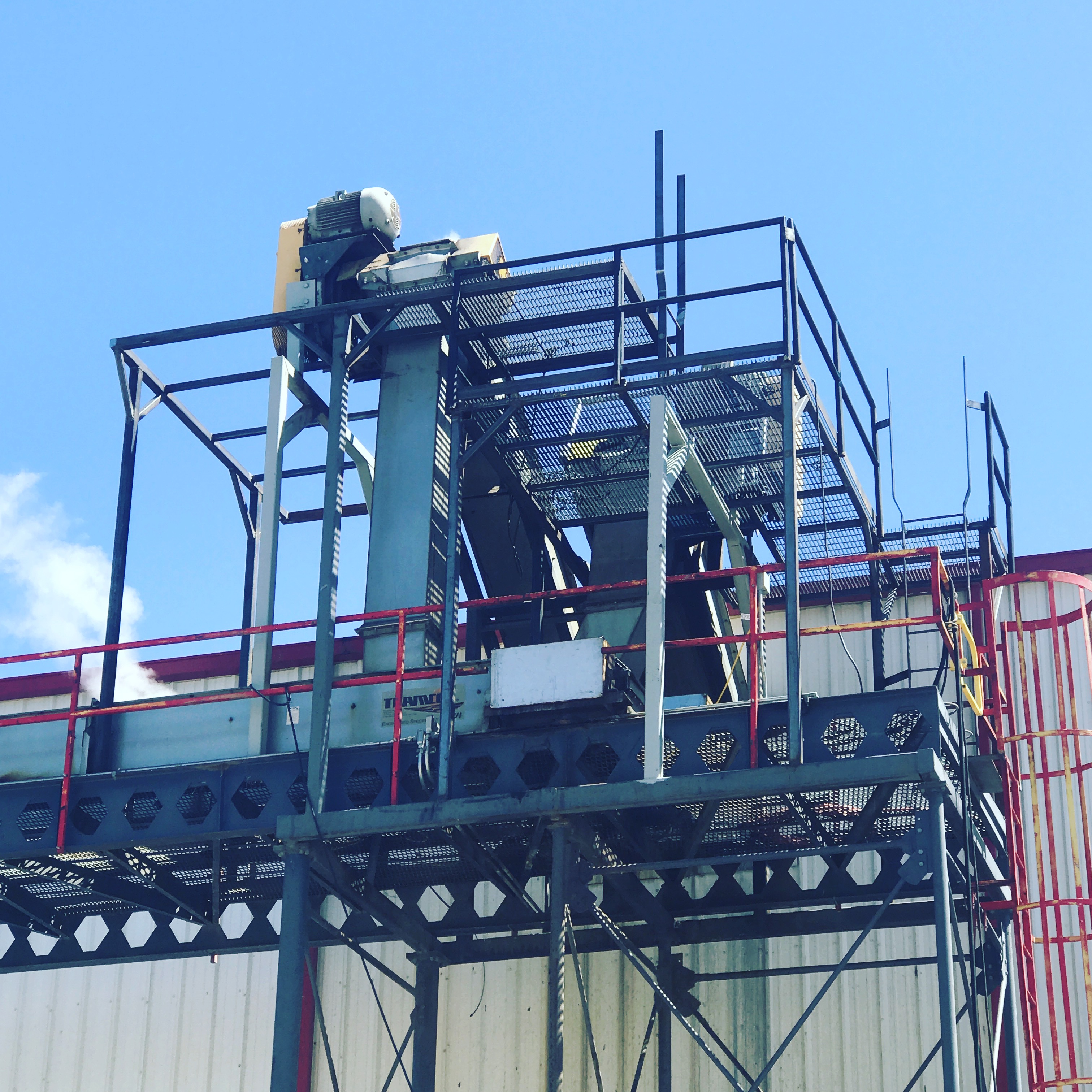 Red Castle custom fabrication — welded bucket attachment